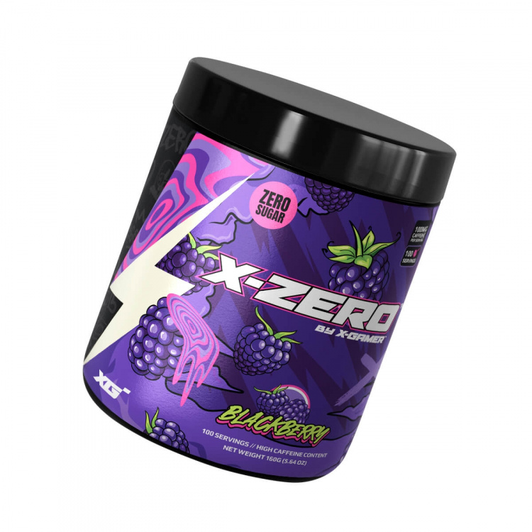 X-GAMER Energidrikpulver X-Zero 160 gram Blackberry