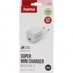 Hama Oplader USB-C PD 20W Hurtig Hvid Hama Oplader USB-C PD 20W Hurtig Hvid