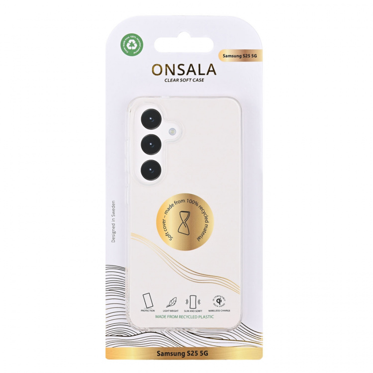 Onsala Mobilcover Samsung S25 5G TPU Transparent Onsala Mobilcover Samsung S25 5G TPU Transparent