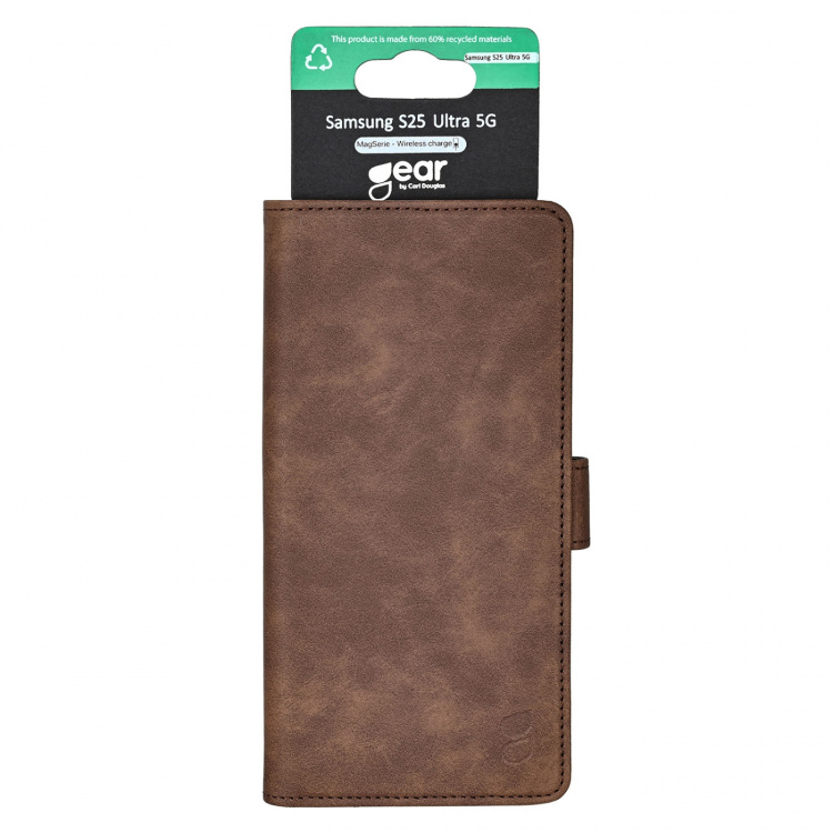 Gear Wallet Samsung S25 Ultra 5G Klassisk 3 Kort Brun Gear Wallet Samsung S25 Ultra 5G Klassisk 3 Kort Brun