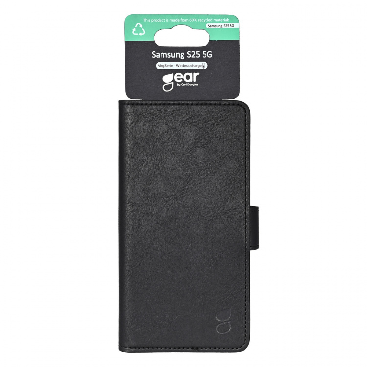 Gear Wallet Samsung S25 5G Klassisk 3 Kort Sort Gear Wallet Samsung S25 5G Klassisk 3 Kort Sort