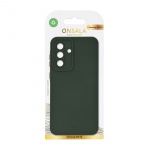Onsala Mobilcover Samsung A36 5G Silikoneeffekt Olivengrøn