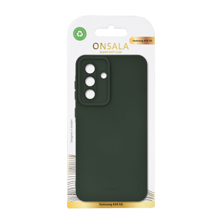 Onsala Cover Samsung A56 5G Silikoneeffekt Olivengrøn