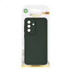 Onsala Cover Samsung A56 5G Silikoneeffekt Olivengrøn