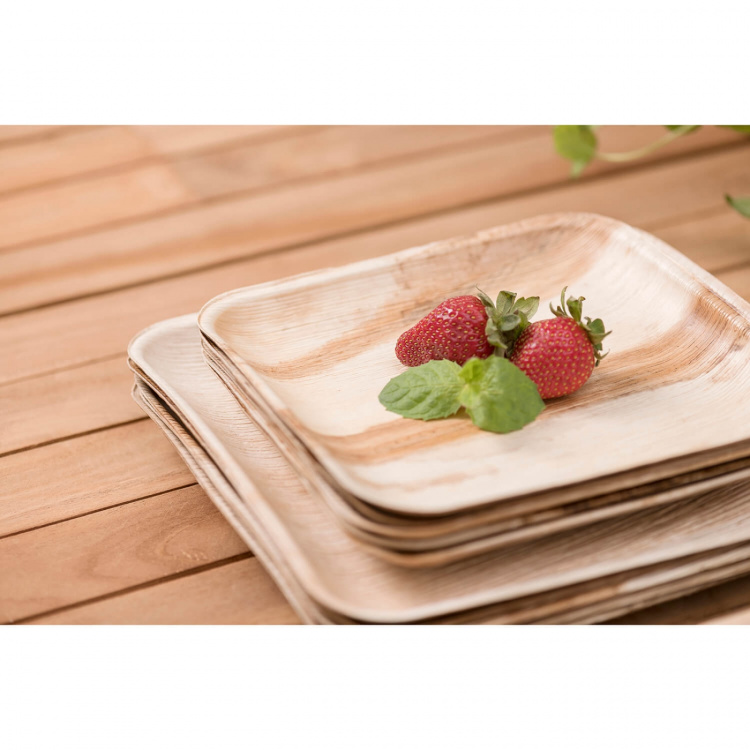Maku Tallerken Palmeblad 20x20cm 10 stk Maku Tallerken Palmeblad 20x20cm 10 stk