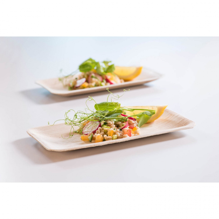 Maku Palm Leaf Plate 16x24 cm 10pcs Maku Palm Leaf Plate 16x24 cm 10pcs