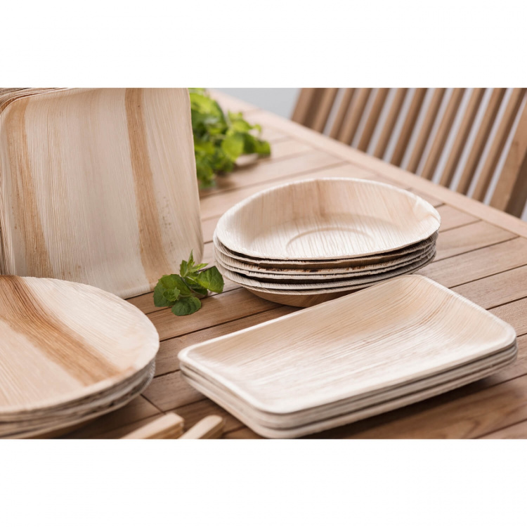 Maku Palm Leaf Plate 16x24 cm 10pcs Maku Palm Leaf Plate 16x24 cm 10pcs