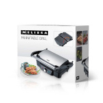 MELISSA Panini / Bordgrill 1600W Sort / Rustfrit stål tophus MELISSA Panini / Bordgrill 1600W Sort / Rustfrit stål tophus