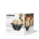 MELISSA Æggekoger | 7 æg | hørbart klar-signal | målebæger | sort