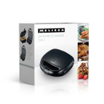MELISSA 3 i 1 sandwichmaskine 850W Sort