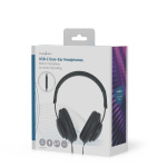 Nedis Over-Ear Kablede Hovedtelefoner | USB-C™ | Kabellængde: 1.20 m | Volumenkontrol | Sort