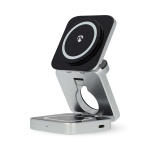 Nedis Trådløs oplader | 3-in-1 | 2.5 / 5 / 15 W | LED-indikator i brug | Inkluderet kabel | USB-A / USB-C™ | 1.50 m