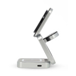 Nedis Trådløs oplader | 3-in-1 | 2.5 / 5 / 15 W | LED-indikator i brug | Inkluderet kabel | USB-A / USB-C™ | 1.50 m