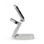 Nedis Trådløs oplader | 3-in-1 | 2.5 / 5 / 15 W | LED-indikator i brug | Inkluderet kabel | USB-A / USB-C™ | 1.50 m