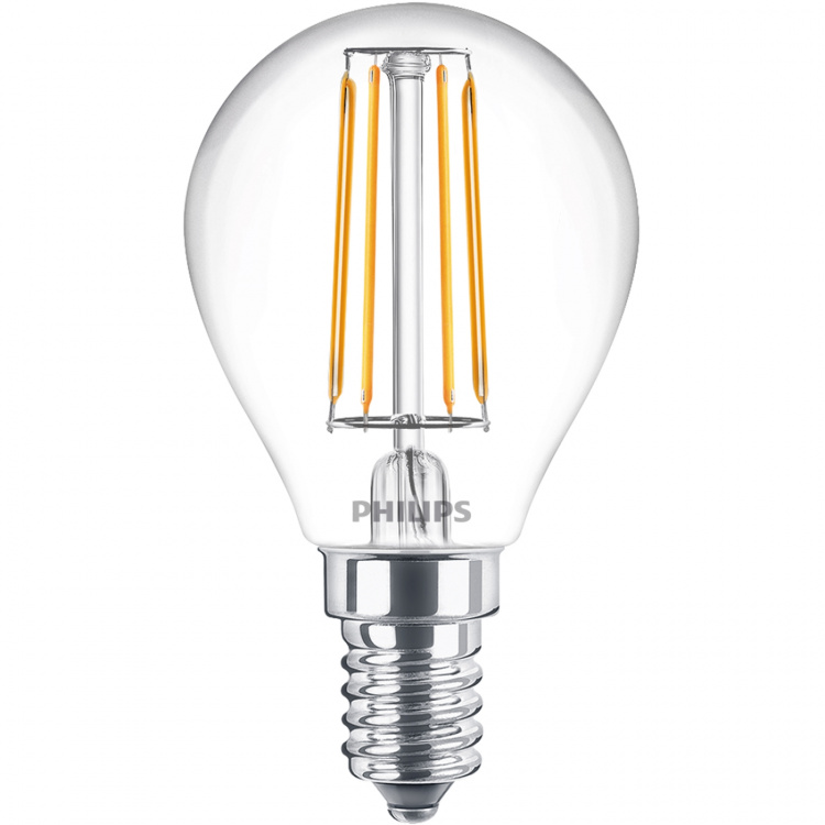 Philips LED E14 Klot P45 2,3W (40W) Klar 485lm 2700K Energiklass A