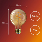 Philips LED SceneSwitch E27 G95 7-3,8-1W (50W) Deco spiral