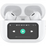 Celly SoundLED True Wireless Bluetooth-headset med LED-display ANC & ENC Vit