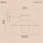 Llitt Victor Väggarmatur E27-sockel IP44 Vit