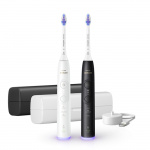 Philips Sonicare hvide og sorte elektriske tandbørster serie 6500 HX7419/01 Philips Sonicare hvide og sorte elektriske tandbørster serie 6500 HX7419/01