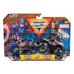 Monster Jam 1:64 Marvel 2-pak - Captain America vs. Winter Soldier