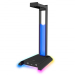 Speedlink EXCELLO NX RGB Headset Stand, USB 2.0 Hub, sort