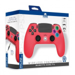 Trade Invaders Trådløs controller til PS4 med 3,5 mm jackstik - LED - Rød Trade Invaders Trådløs controller til PS4 med 3,5 mm jackstik - LED - Rød