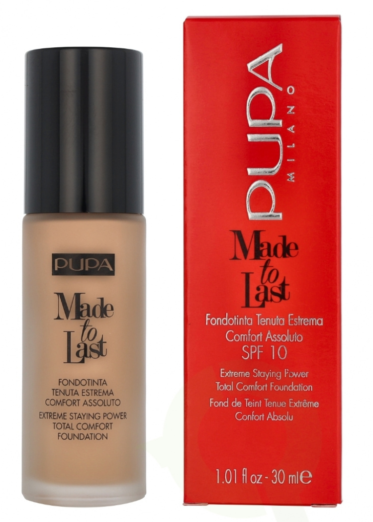 Pupa Milano Pupa Made To Last Total Comfort Foundation SPF10 30 ml #050 Beige Sand