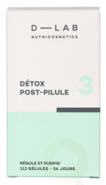 D-Lab Nutricosmetics D-Lab Detox Post-Pilule 3 Capsules 112 piece 56 Jours x 2 Capsules