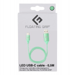 FLOATING GRIP 0,5M LED USB-C-kabel (grøn) FLOATING GRIP 0,5M LED USB-C-kabel (grøn)