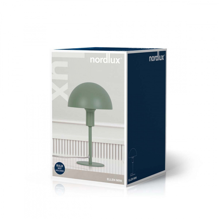 Nordlux Ellen Mini Bordlampe Støvet grøn