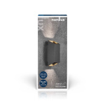 Nordlux Nico Square 22 Væglampe Sort