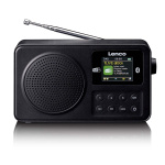 Lenco Bærbar DAB+/FM-radio med Bluetooth® Sort