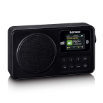 Lenco Bærbar DAB+/FM-radio med Bluetooth® Sort