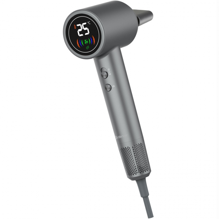 Denver Hairdryer with Led display Dark grey Denver Hairdryer with Led display Dark grey