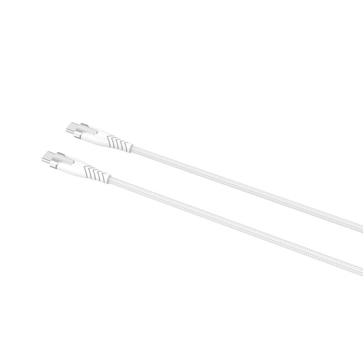 Gear Kevlar-Kabel Pro Usb-C 2.0 Med Metalhus Hvid 1,5m