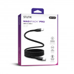 STATIK Magnetisk Kabel Magstack Pro USB-C Til USB-C Sort 1m STATIK Magnetisk Kabel Magstack Pro USB-C Til USB-C Sort 1m