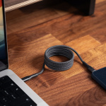STATIK Magnetisk Kabel Magstack Pro USB-C Til USB-C Sort 2m