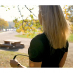 SWEDISH POSTURE T-shirt Dame Posture Reminder Sort XS SWEDISH POSTURE T-shirt Dame Posture Reminder Sort XS