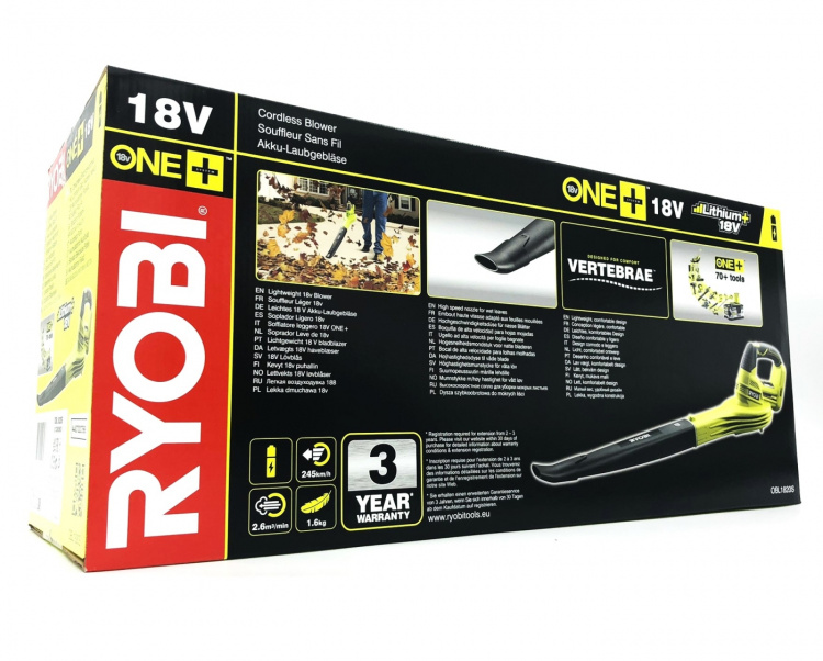 Ryobi One+ OBL1820S Bladblæser Elektrisk Intet batteri
