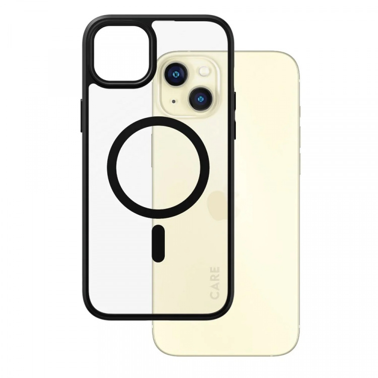 PanzerGlass CARE Flagship Case med MagSafe til iPhone 15 Plus Transparent
