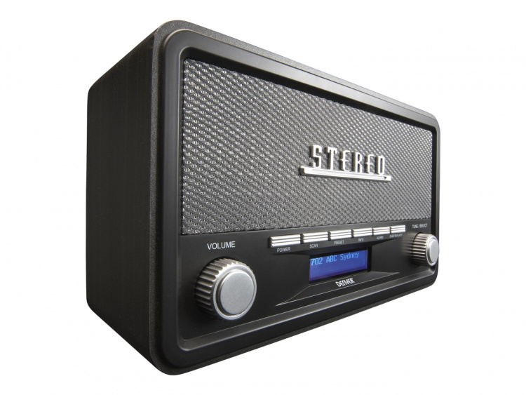 Denver DAB-18DARKGREY DAB bærbar radio Sort