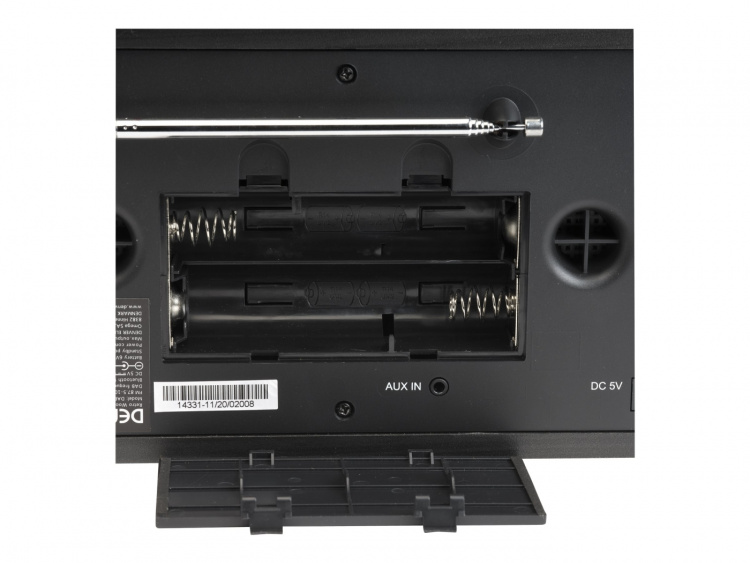 Denver DAB-18DARKGREY DAB bærbar radio Sort