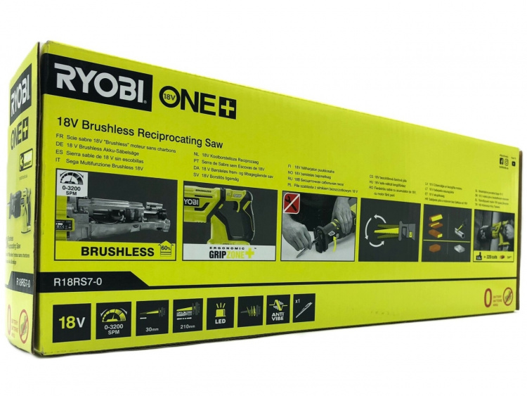 Ryobi One+ R18RS7-0 Bajonetsav Uden batteri Intet batteri