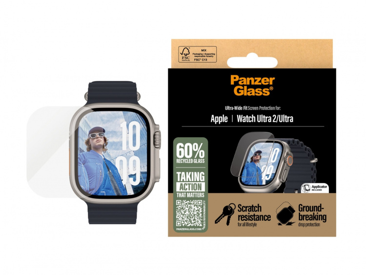 PanzerGlass Skærmbeskytter Smartwatch Transparent Hærdet glas (mikrofraktur2023) Polyetylen tereftalat (PET) PanzerGlass Skærmbeskytter Smartwatch Transparent Hærdet glas (mikrofraktur2023) Polyetylen tereftalat (PET)