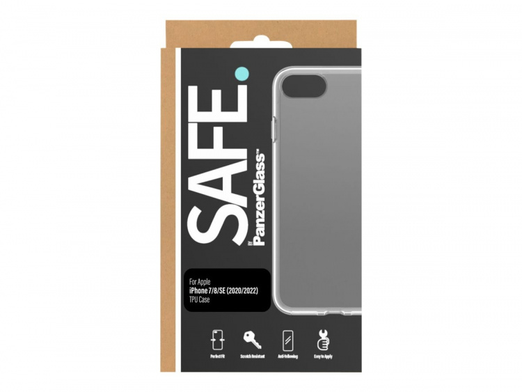 PanzerGlass Safe Beskyttelsescover Gennemsigtig Apple iPhone 7, 8, SE (2. generation), SE (3rd generation)
