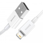 Baseus USB 2.0 til Lightning kabel 1.5m hvid