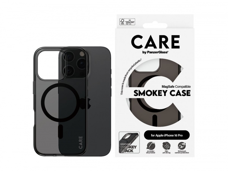 PanzerGlass CARE by PanzerGlass Urban Combat Beskyttelsescover Røget Apple iPhone 16 Pro PanzerGlass CARE by PanzerGlass Urban Combat Beskyttelsescover Røget Apple iPhone 16 Pro