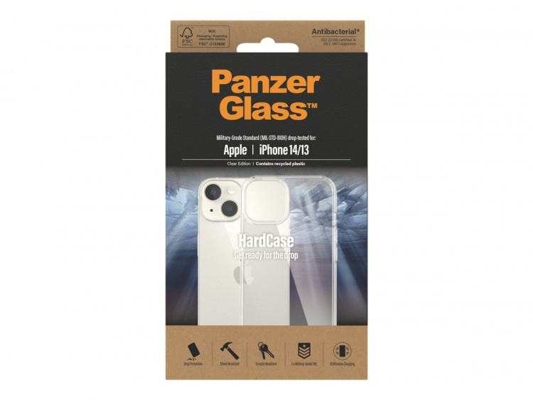 PanzerGlass HardCase Beskyttelsescover Klar Apple iPhone 13, 14