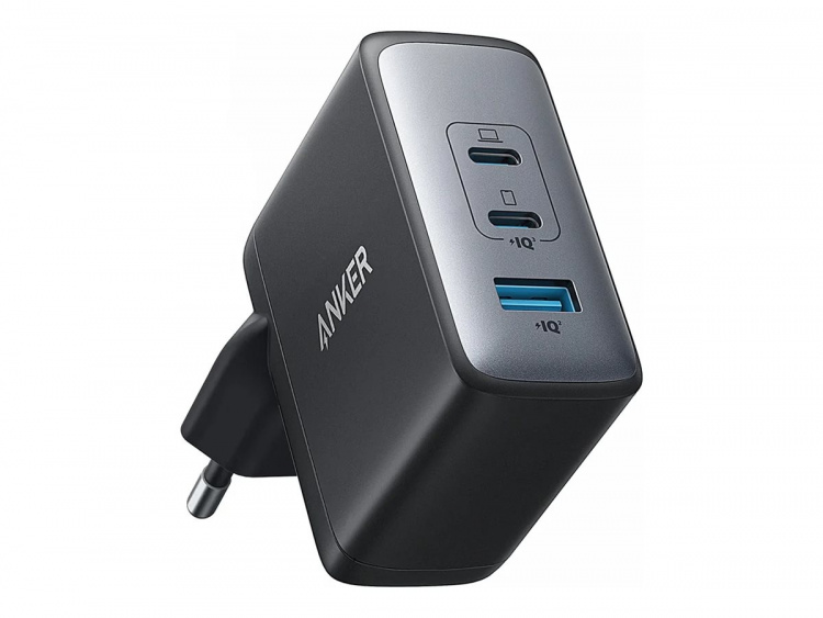 Anker Strømforsyningsadapter 100Watt Europlug (strøm CEE 7/16) GaN