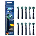 Oral B Pro CrossAction Sort, 10 stk. Ekstra tandbørstehovede